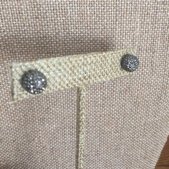 Jewelry - DONATED Carbon grey sparkly ball studs